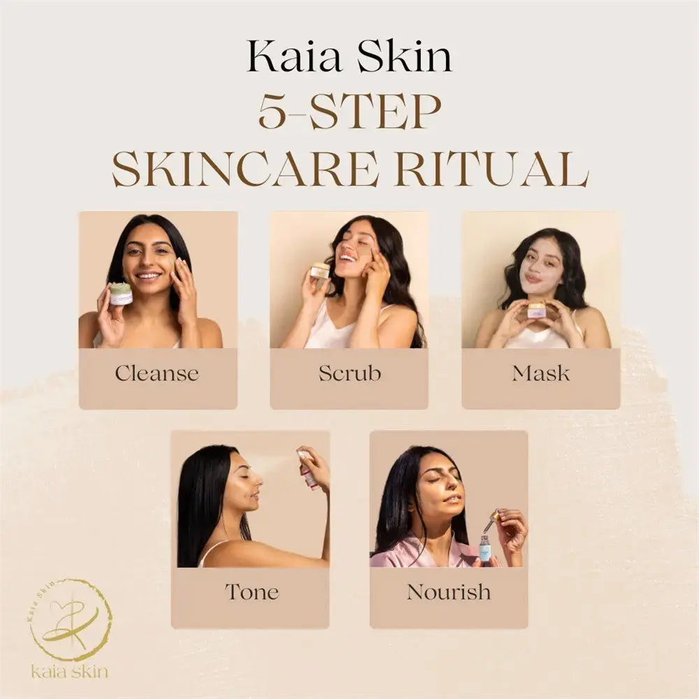 5 Step At Home Facial Kit - Calming Blue - Kaia Skin