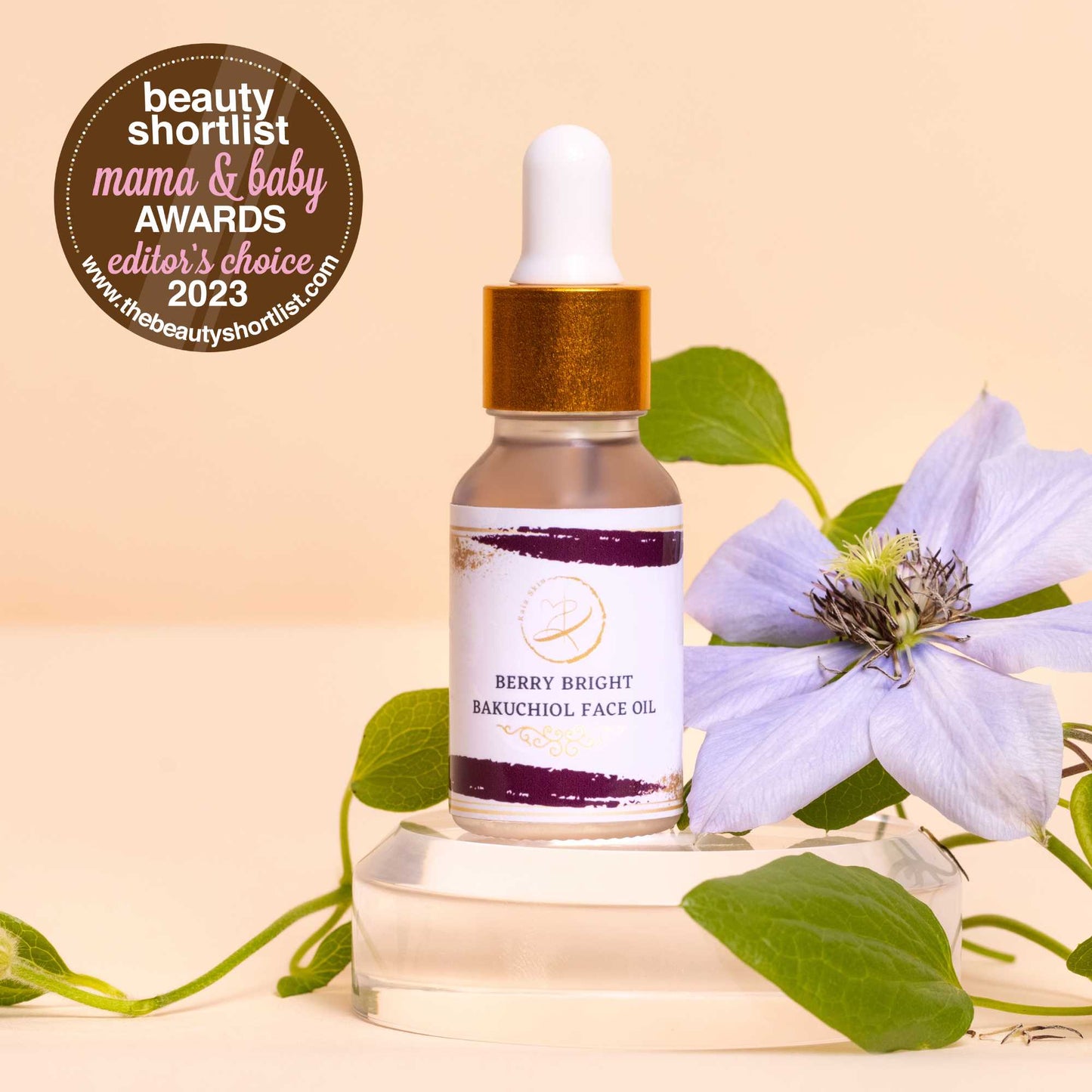 Berry Bright - Bakuchiol Plant based Retinol Face Oil - Collagen-Boosting kaia.skin