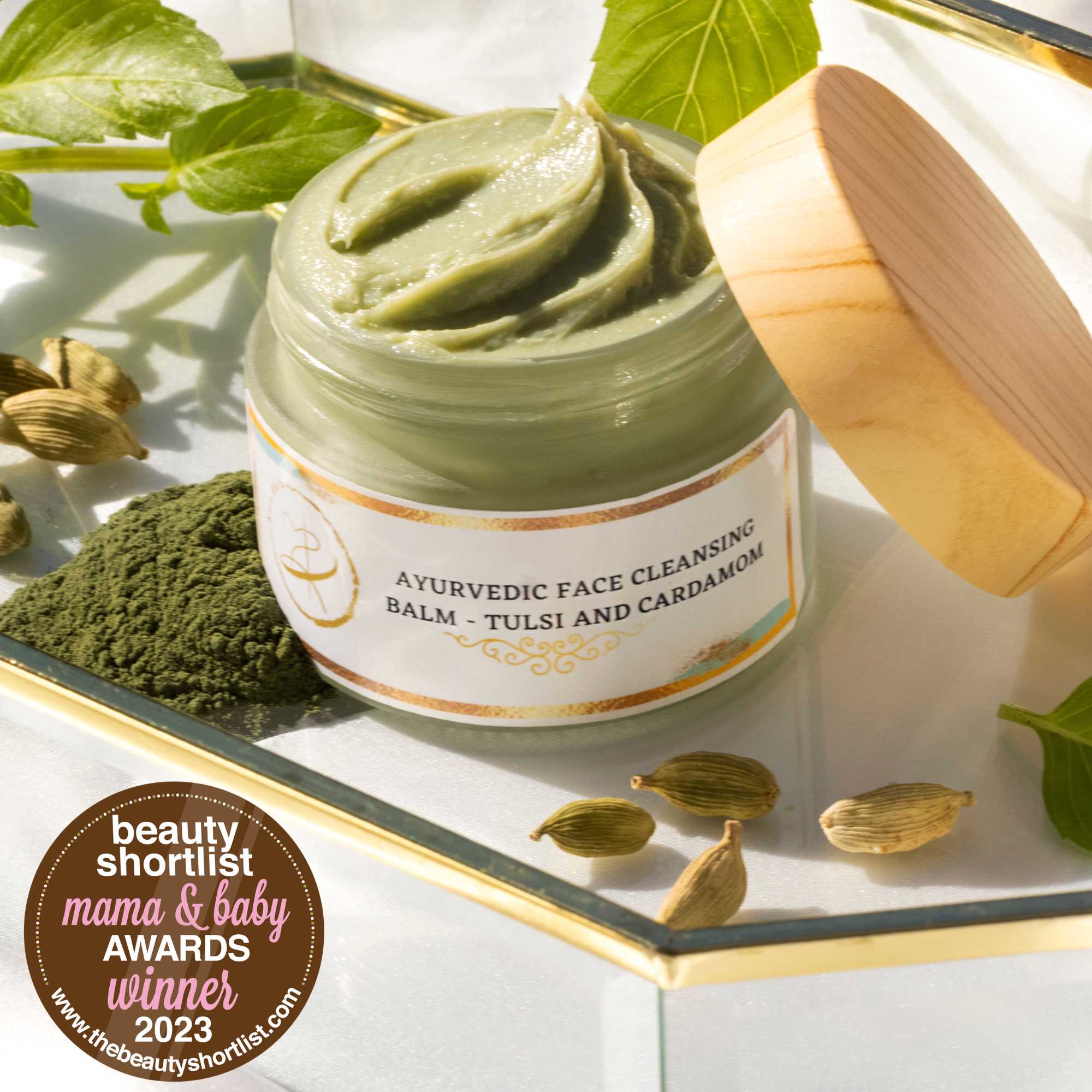 Ayurvedic Face Cleansing Balm - Cardamom and Tulsi kaia.skin