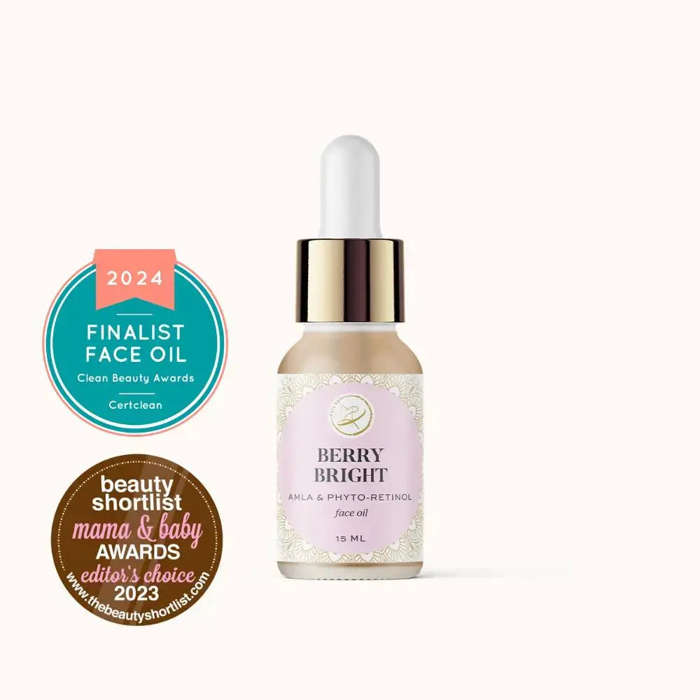 Kaia Skin Berry Bright Phyto-Retinol Face Oil with blueberries, amla, and kakadu plum