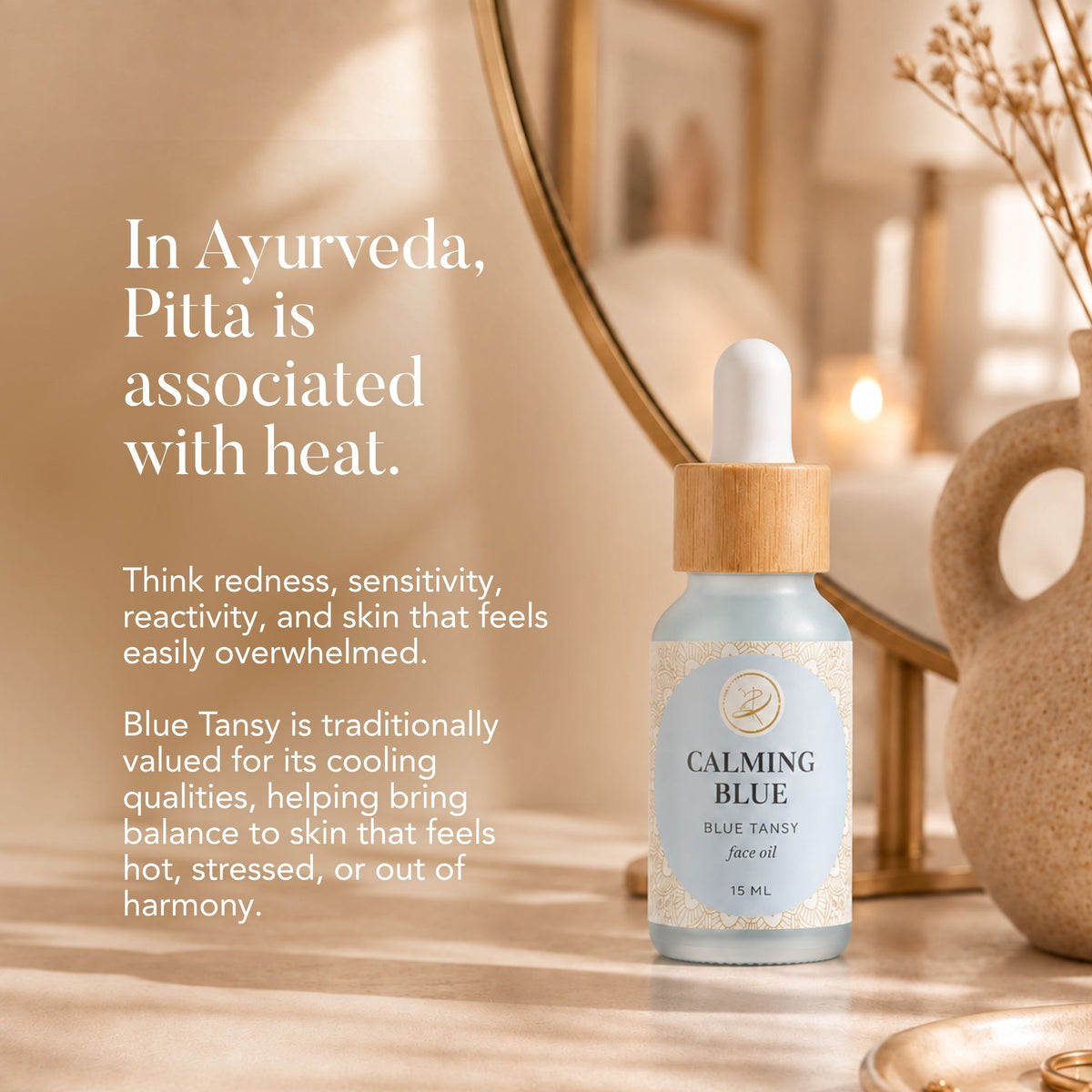 Calming Blue Face Oil | Blue Tansy + Squalane
