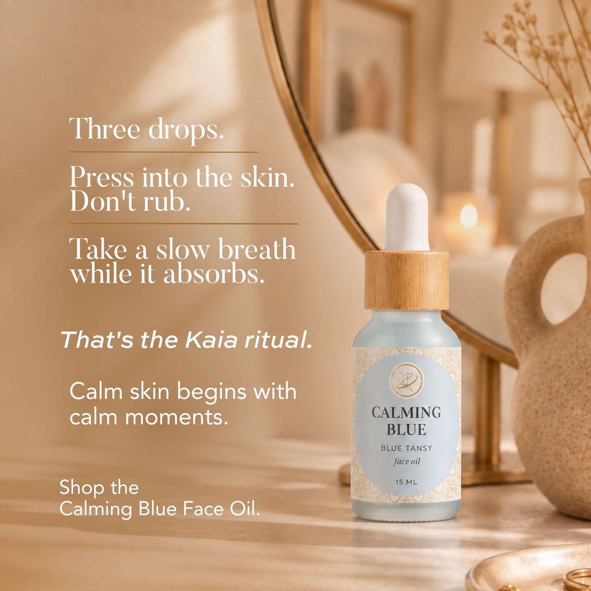 Calming Blue Face Oil | Blue Tansy + Squalane