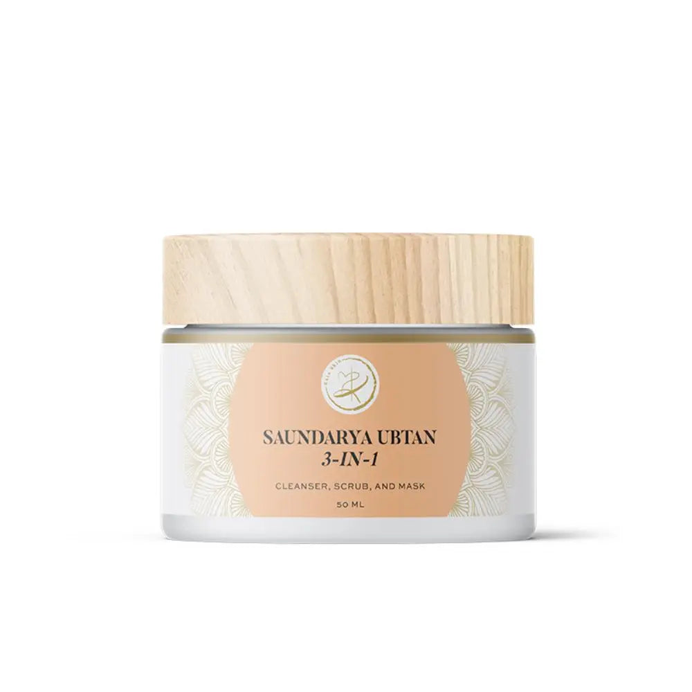 Saundarya - 3 in 1 Cleanser, Scrub and Mask | Ubtan kaia.skin