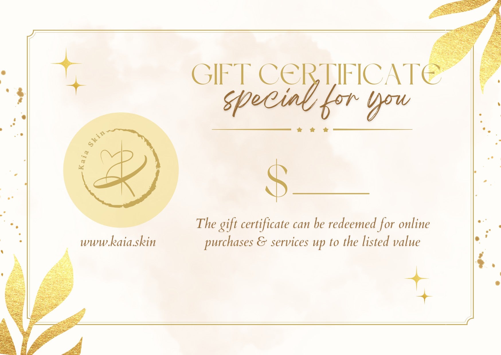 Kaia Skin Gift Card Kaia Skin